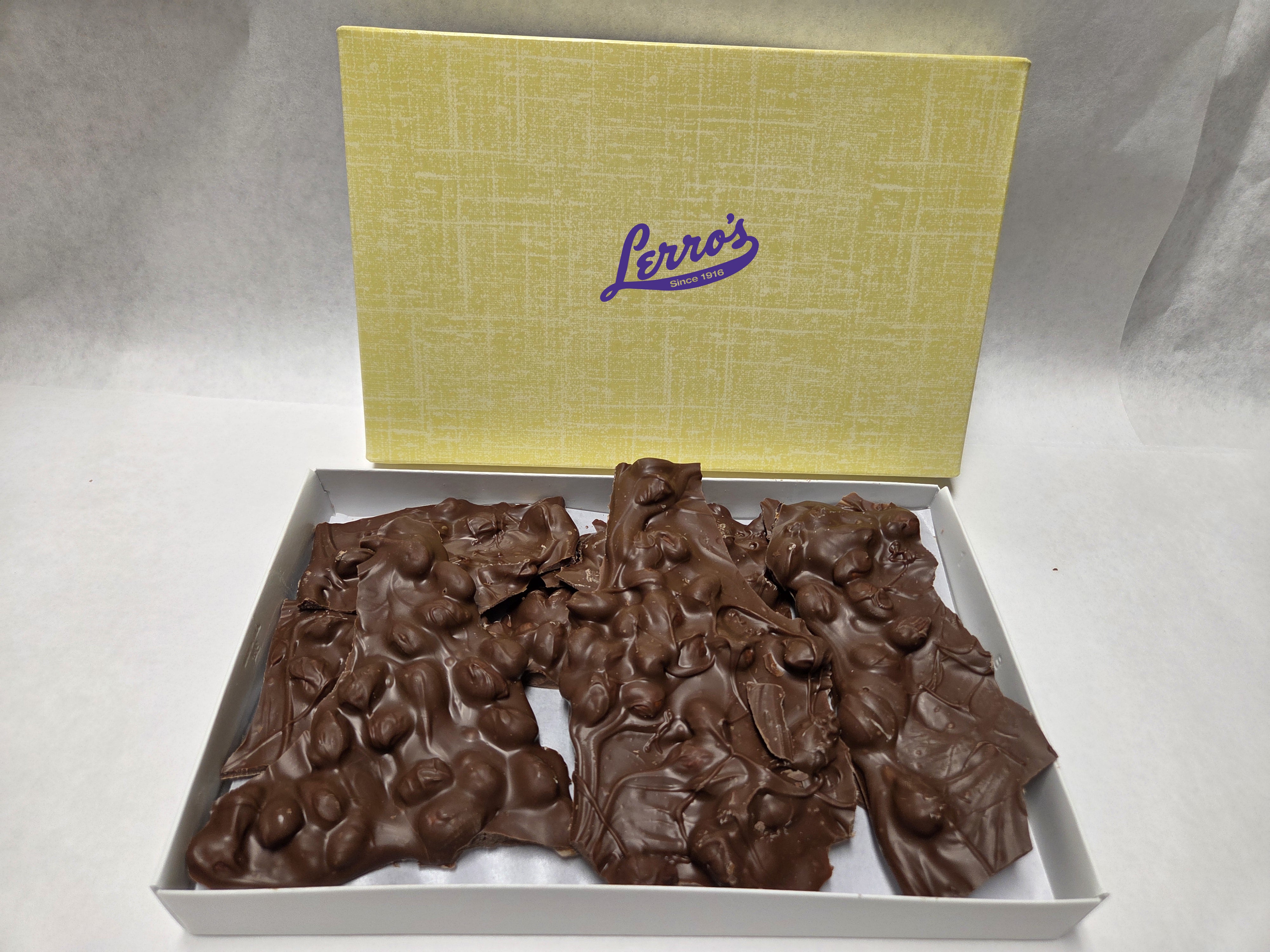 1 lb. Milk Chocolate Almond Bark – Lerro Candy Co