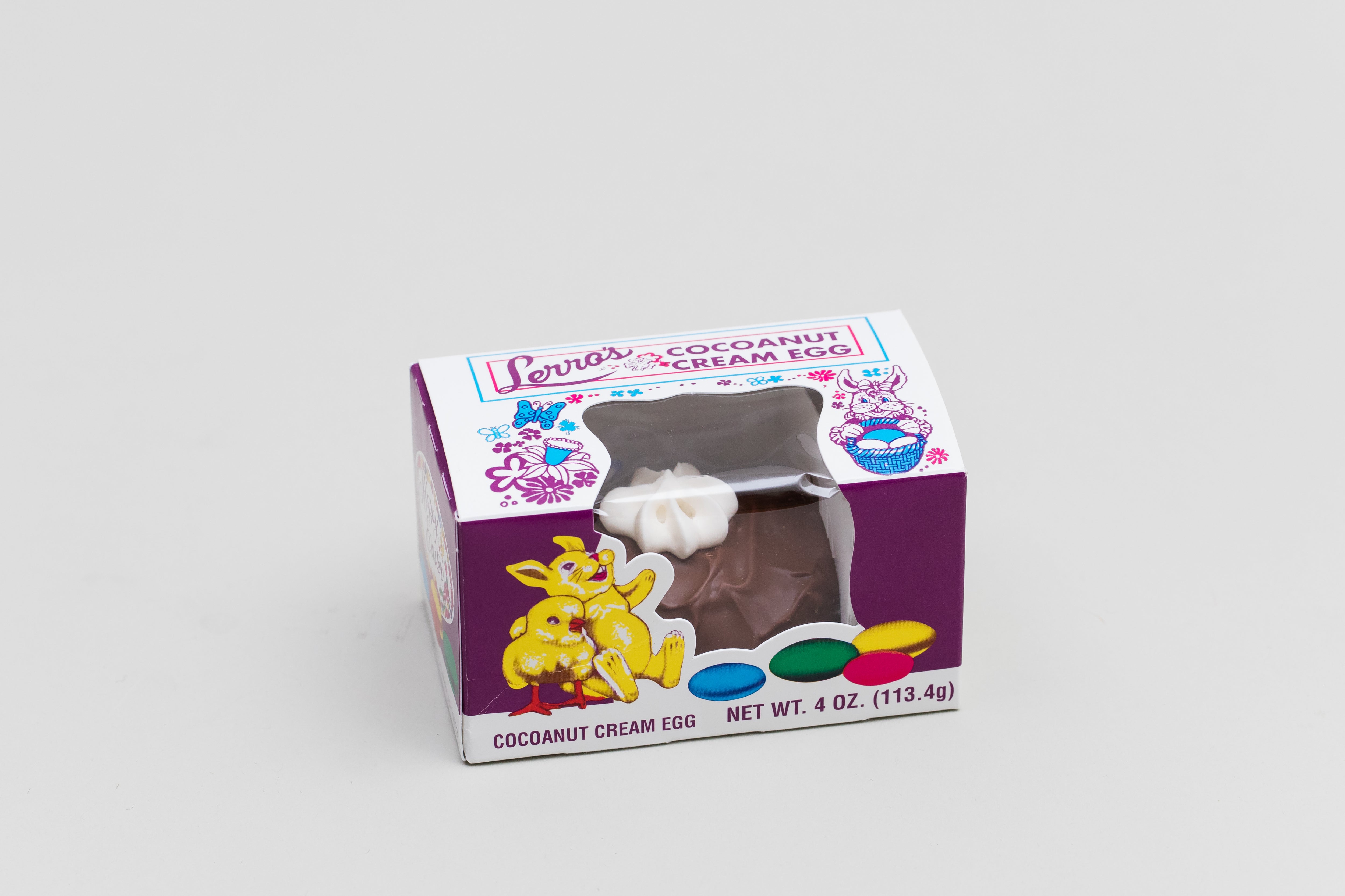 4 oz. Coconut Cream Egg – Lerro Candy Co